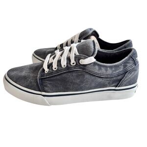 Tin Haul Men’s Grey Distressed Canvas Sneakers Size 9.5